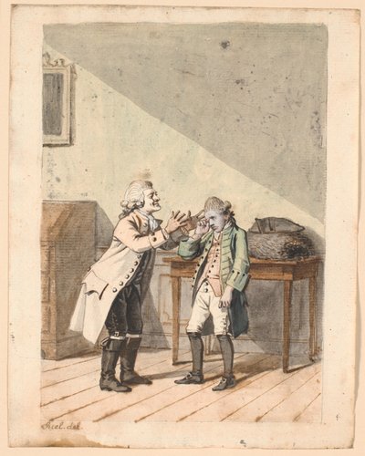 Una scena di P.A. Heibergs "De Vonner og de Vanner" da Jens Juel