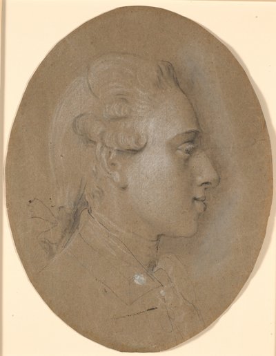 Federico VI da giovane principe ereditario. Di profilo verso destra da Jens Juel