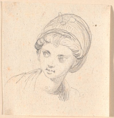 Testa di donna con turbante da Jens Juel