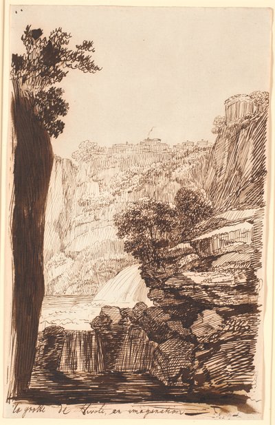 La grotta di Tivoli in immaginazione da Jens Juel