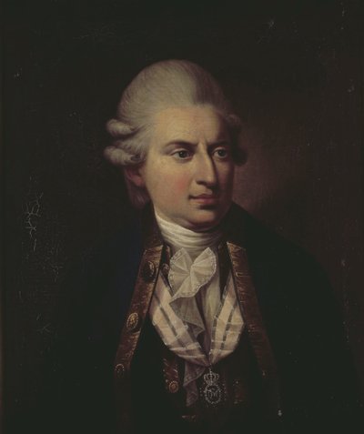Ritratto del conte Johann Friedrich Struensee 1737-1772 da Jens Juel