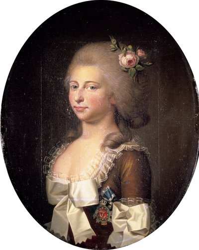 Ritratto di Luisa Augusta di Danimarca 1771-1843, 1784 da Jens Juel