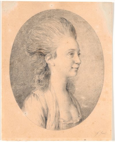 Ritratto di Susanne Elisabeth Holm, detta Julie, la prima fidanzata di Juels da Jens Juel