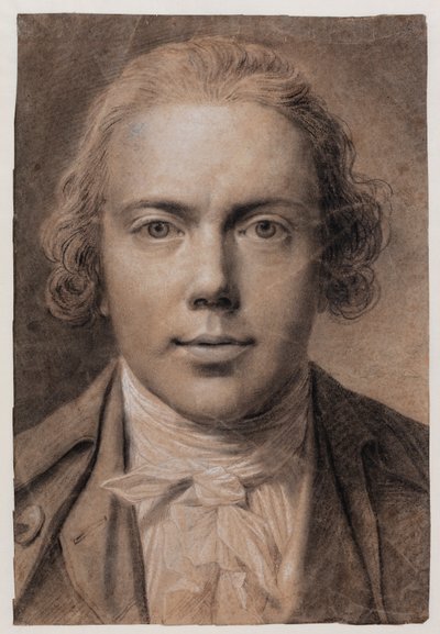 Autoritratto, busto frontale da Jens Juel