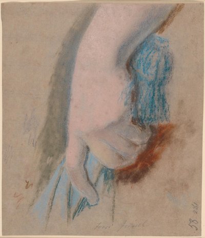 Studio per il ritratto di famiglia Ryberg; la mano sinistra della signora Ryberg tiene un parasole blu da Jens Juel