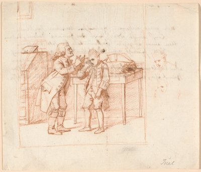 Bozza per illustrazione del dramma di P.A. Heiberg "De Vonner og de Vanner" da Jens Juel