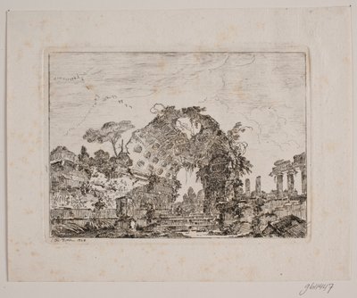 Rovine antiche di un tempio da Jens Petersen Lund