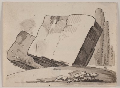 Frammenti di rovine e cipressi da Jens Petersen Lund