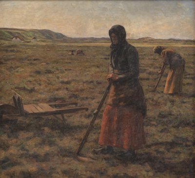 Donne che raccolgono erica da Jens Vige