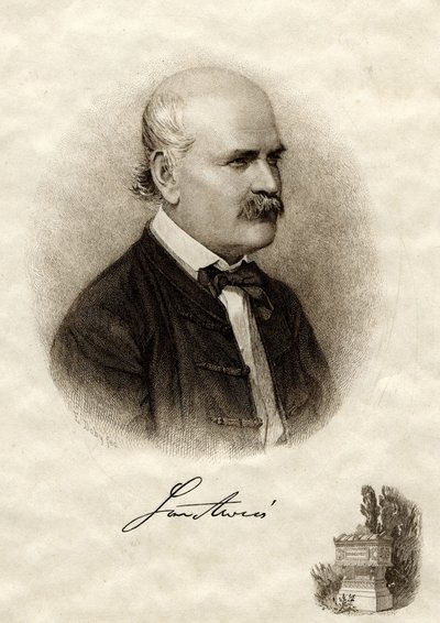 Ritratto di Ignaz Philipp Semmelweis da Jenö Eugen Doby