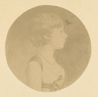 Ritratto a mezzatinta di una ragazza di profilo, dalla collezione di ritratti di St. Memin da Jeremiah Gurney
