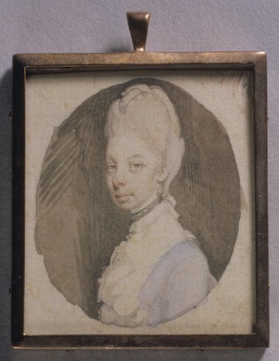 Ritratto Miniatura della Regina Carlotta, c.1772 da Jeremiah Meyer