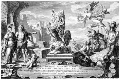 Glorificazione del principe Eugenio da Jeremias Jakob Sedelmayr