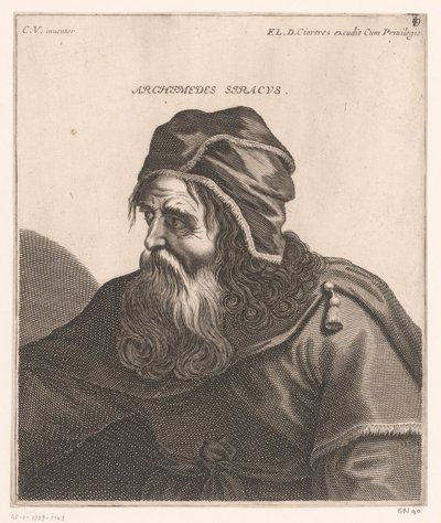 Ritratto di Archimede da Jerôme David (attributed to)