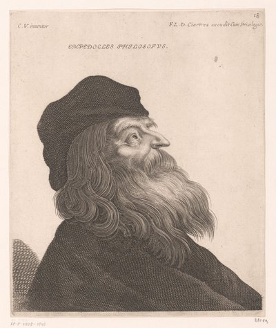 Ritratto di Empedocle da Jerôme David (attributed to)