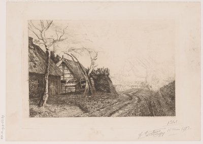 Paesaggio con fattorie e mulino da Jerôme Tuyttens (signed by artist)