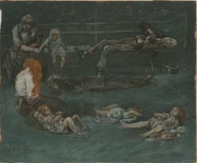 Panchina del parco di notte, 1909 da Jerome Myers