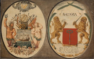 Le armi della Compagnia Olandese delle Indie Orientali e della città di Batavia da Jeronimus Becx (II)