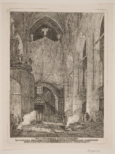 Interno della chiesa di Santa Caterina ad Amburgo da Jes Bundsen