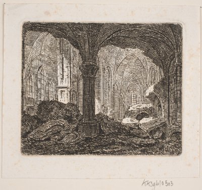 Interno della stessa rovina 1806 da Jes Bundsen