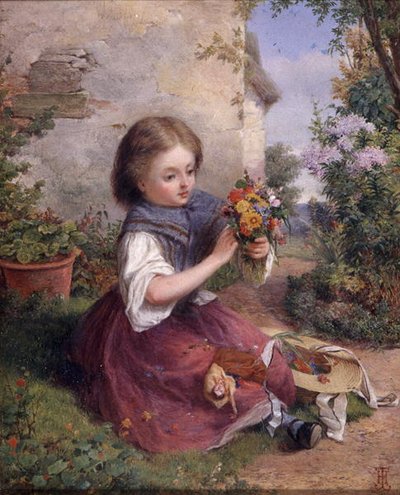 Il mazzolino, c.1880 da Jessica (attr.to) Hayllar