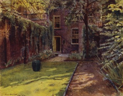 Carlyle House, vista del giardino e della casa da Jessie MacGregor