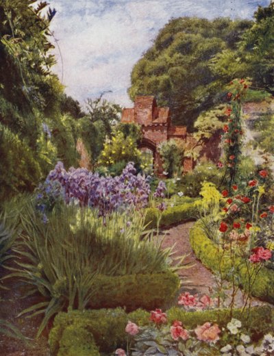 Fulham, Porta tra il Giardino Murato e i Terreni (litografia a colori) da Jessie MacGregor