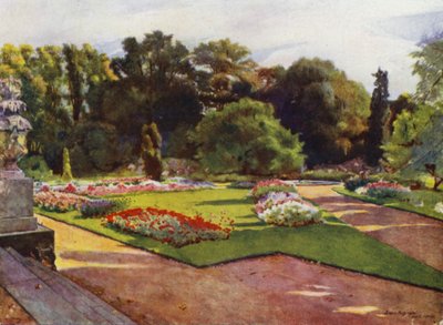 Sion, vista verso i parterres e la fontana da Jessie MacGregor