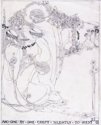 E uno per uno si addormentarono silenziosamente, c.1902-3 da Jessie Marion King