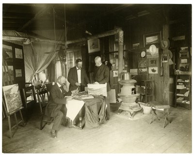 Da sinistra a destra: Cullen Yates - oscurato - Walter Dean da Jessie Tarbox Beals