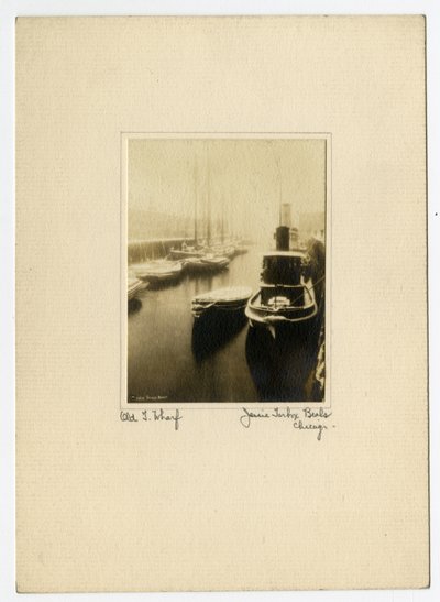 Old T Wharf, c.1902-10 da Jessie Tarbox Beals