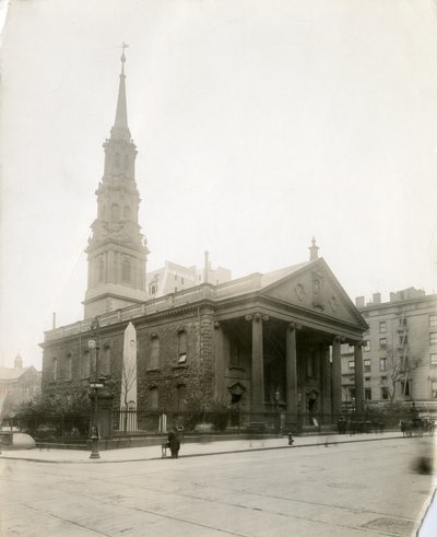 Cappella di San Paolo, Broadway, New York, USA, c.1905-40 da Jessie Tarbox Beals