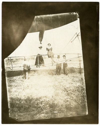 Dirigibile "Ville de St Mande", Beals a bordo da Jessie Tarbox Beals