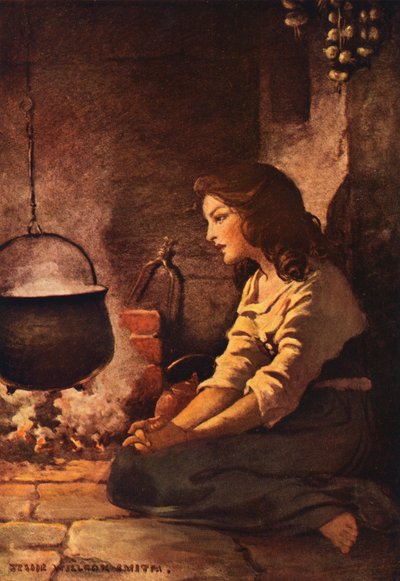 Cenerentola (litografia a colori) da Jessie Willcox Smith