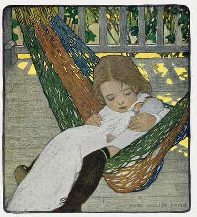 Culla la bambola per dormire da Jessie Willcox Smith