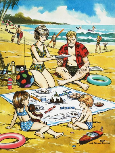 Un picnic di Natale sulla spiaggia da Jesus Blasco