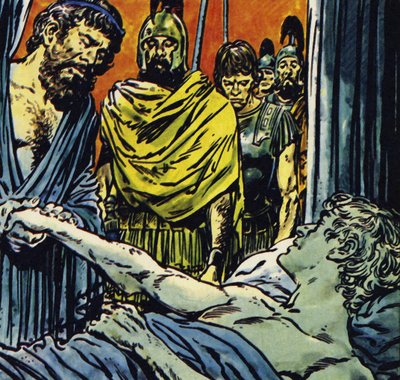 Alessandro morì di febbre nel 323, all