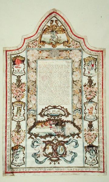 Contratto di Matrimonio Ebraico da Jewish School