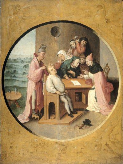 Rimuovere le rocce nella testa da Jheronimus Bosch (manner of)