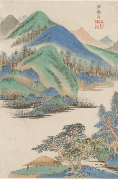 Paesaggio nello stile di vari vecchi maestri: nello stile di Yang Sheng da Wang Jian