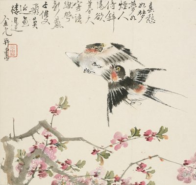 Una coppia di rondini, 1857 da Jin Yuan