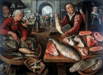 Mercato del pesce da Joachim Beuckelaer