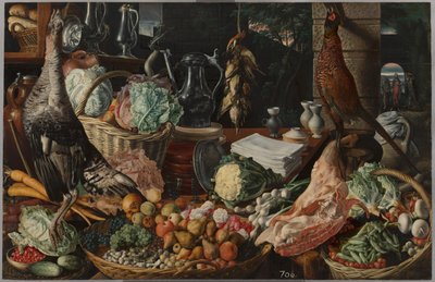 Scena di cucina con Cristo in Emmaus da Joachim Beuckelaer