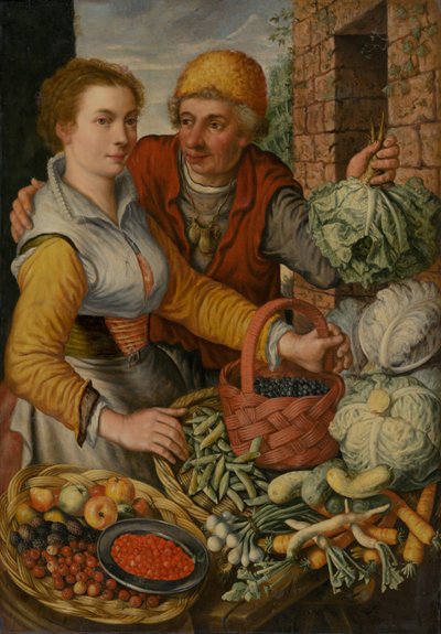 I venditori di frutta e verdura da Joachim Beuckelaer