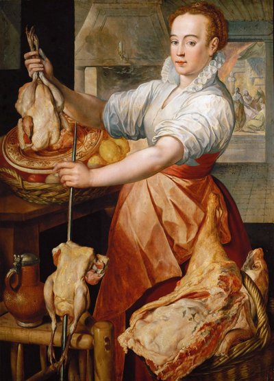 Il cuoco (Cristo in casa di Marta e Maria) da Joachim Beuckelaer