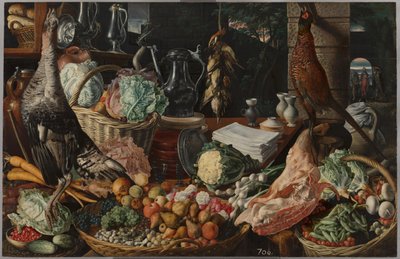 Scena di cucina con Cristo a Emmaus da Joachim Beuckelaer