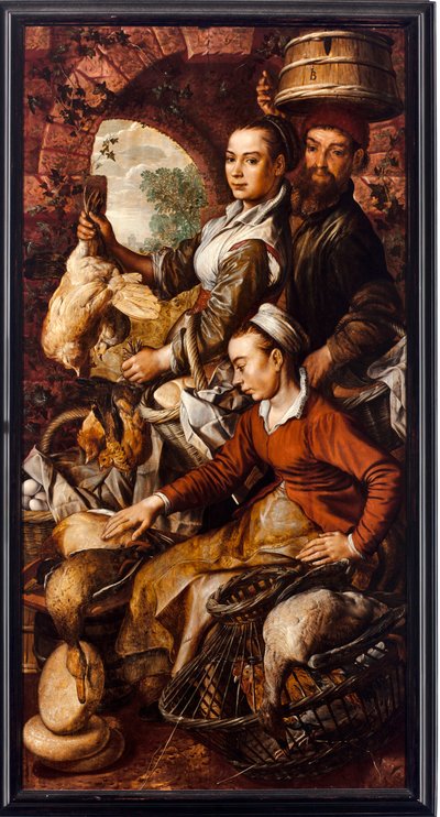 I mercanti che vendono pollame e uova da Joachim Beuckelaer