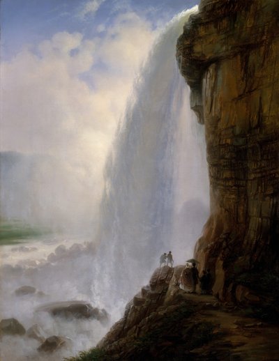 Sotto le cascate del Niagara, 1862 da Joachim Ferdinand Richardt