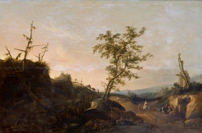 Viaggiatori in un paesaggio da Joachim Govertsz Camphuysen