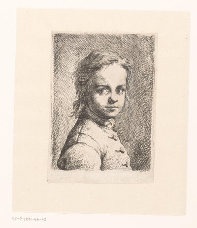 Ritratto di un ragazzo sconosciuto da Joachim Martin Falbe (attributed to)